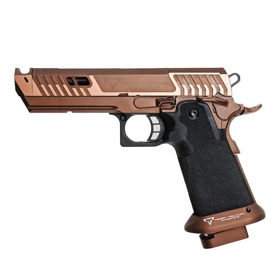 EMG Taran Tactical Innovations Lisanslı Sand Viper 2011 Hi-Capa John Wick 4 GBB Airsoft Tabanca
