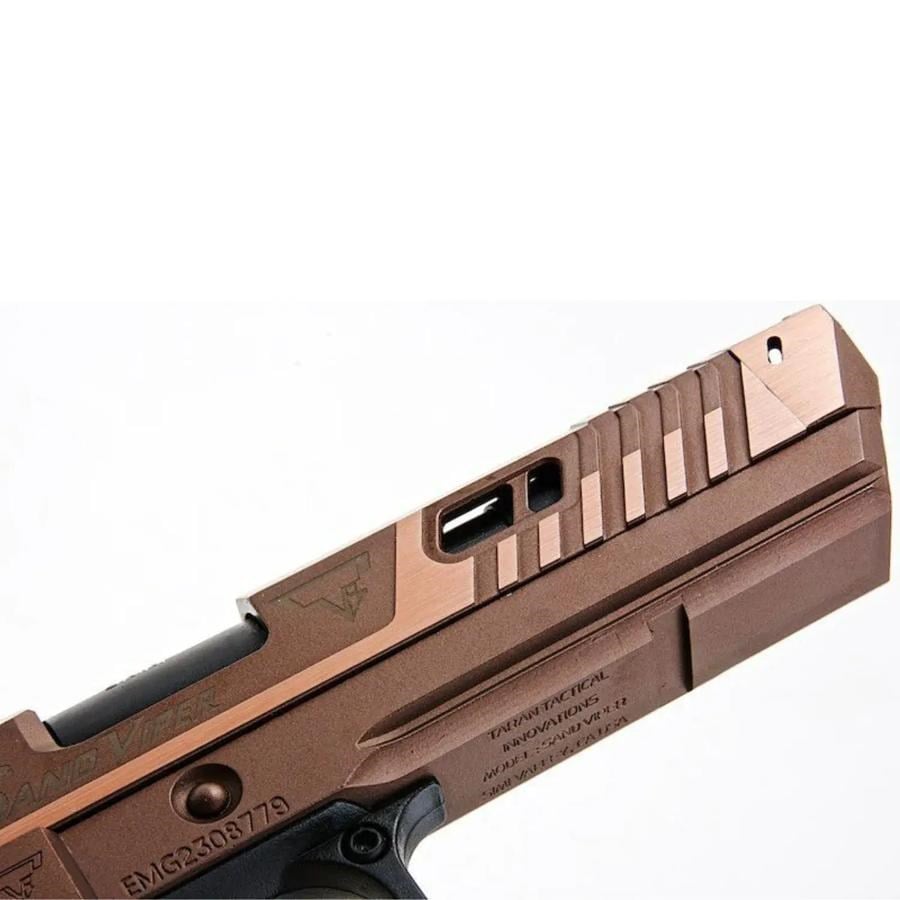 EMG Taran Tactical Innovations Lisanslı Sand Viper 2011 Hi-Capa John Wick 4 GBB Airsoft Tabanca