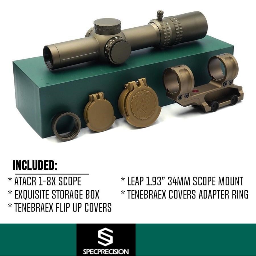 EvolutionGear ATACR 1-8 FFP LPVO Mil Spec Ver. NFMagmount / Leap 34mm Tüfek Dürbünü