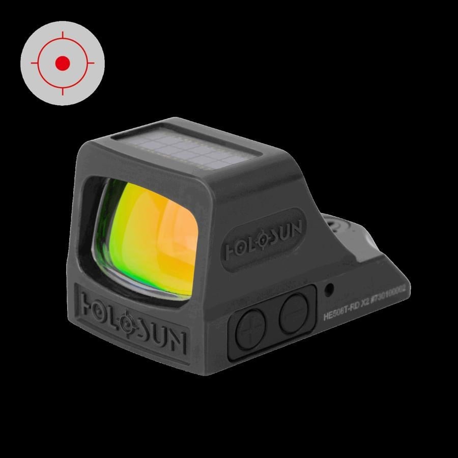 Holosun HE508T-RD X2 Titanium Solar Multi-Reticle Red Dot (2 MOA & 32 MOA Circle)
