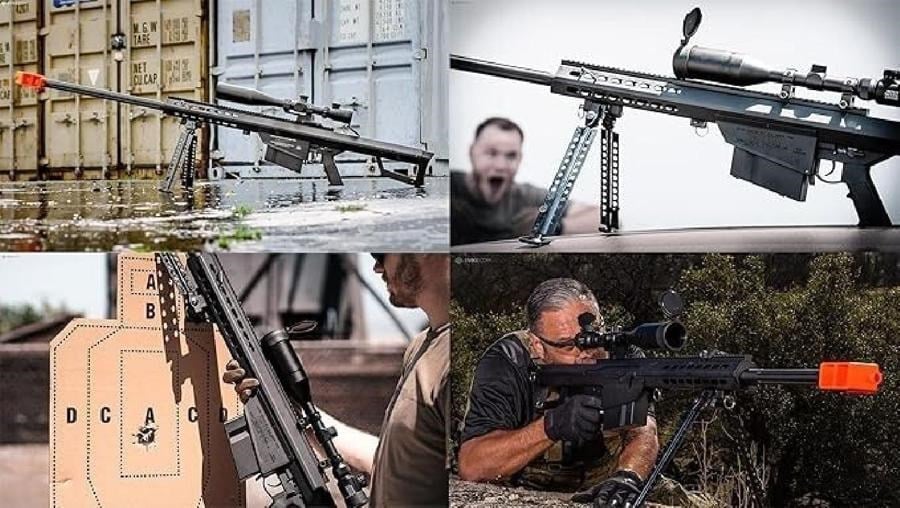 Matrix Barrett Lisanslı M82A1 Bolt Action Sniper Tan Spring Airsoft Tüfek