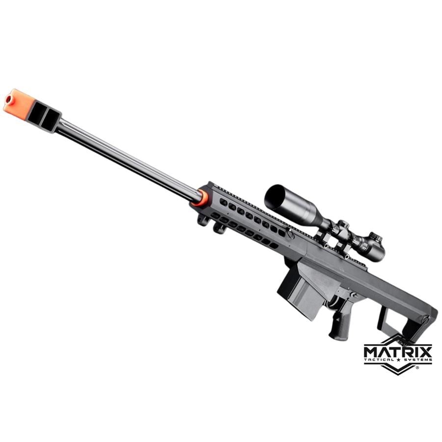 Matrix Barrett Lisanslı M82A1 Bolt Action Sniper Siyah Spring Airsoft Tüfek