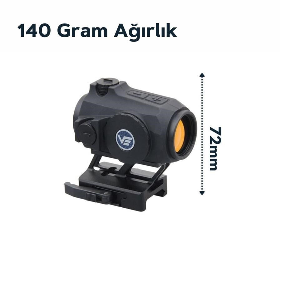 Maverick-IV 1x20 Mini Reflex Sight MIL RUBBER SIYAH