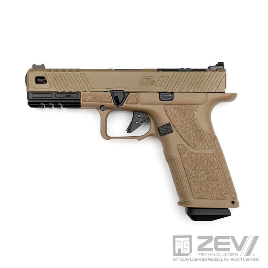 PTS ZEV OZ9 Elite TAN GBB Custom Glock Airsoft Tabanca DARK EARTH ZV613680313