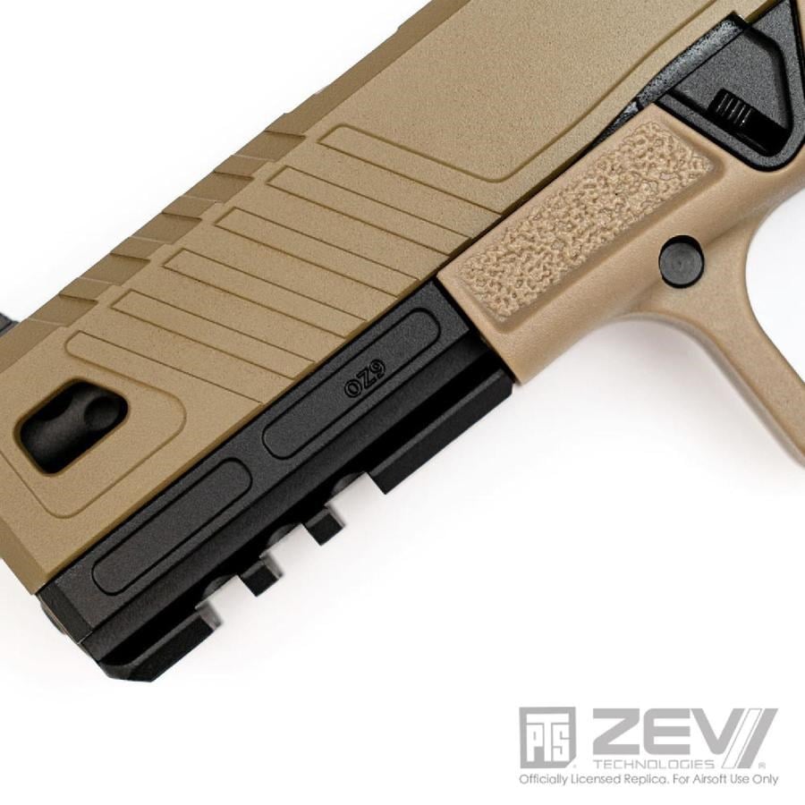 PTS ZEV OZ9 Elite TAN GBB Custom Glock Airsoft Tabanca DARK EARTH ZV613680313