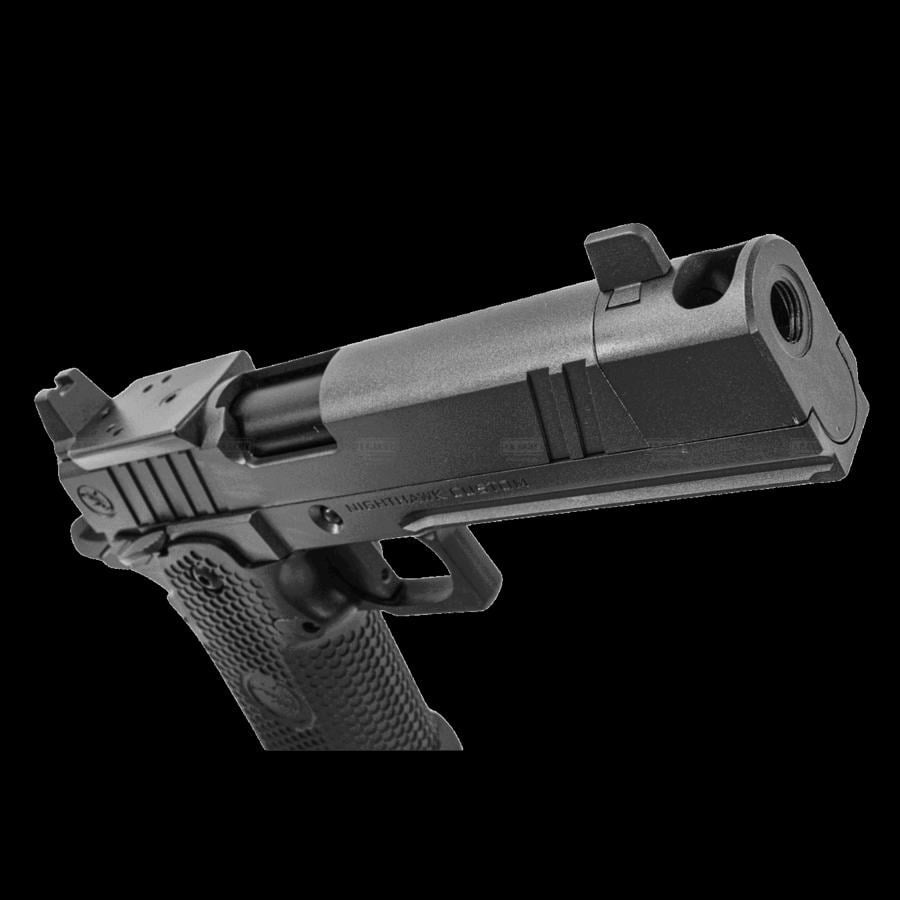 RWA Nighthawk Custom Licenced TRS COMPENSATOR BLACK Airsoft GBB Tabanca (RMR Ready)