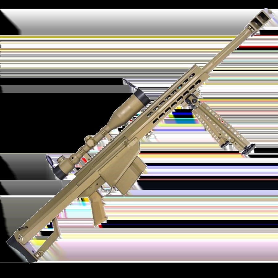 SnowWolf BARRETT M82A1 CQB TAN Kısa Namlu AEG Siyah Airsoft Sniper Tüfeği