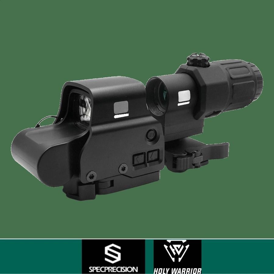 SP HolyWarrior S1 BLACK COMBO SET: EXPS3 RedDot & G33 3X Magnifier
