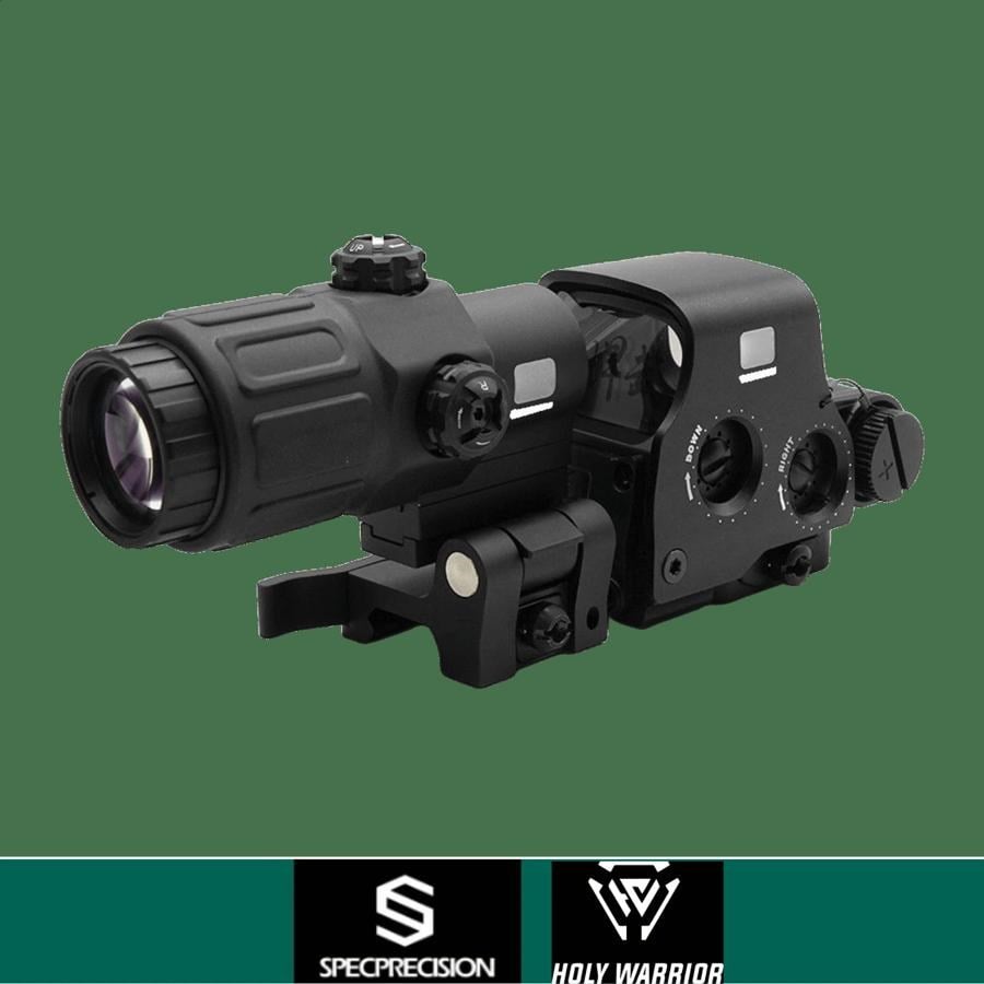 SP HolyWarrior S1 BLACK COMBO SET: EXPS3 RedDot & G33 3X Magnifier