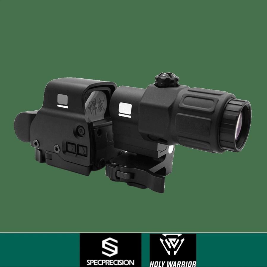 SP HolyWarrior S1 BLACK COMBO SET: EXPS3 RedDot & G33 3X Magnifier