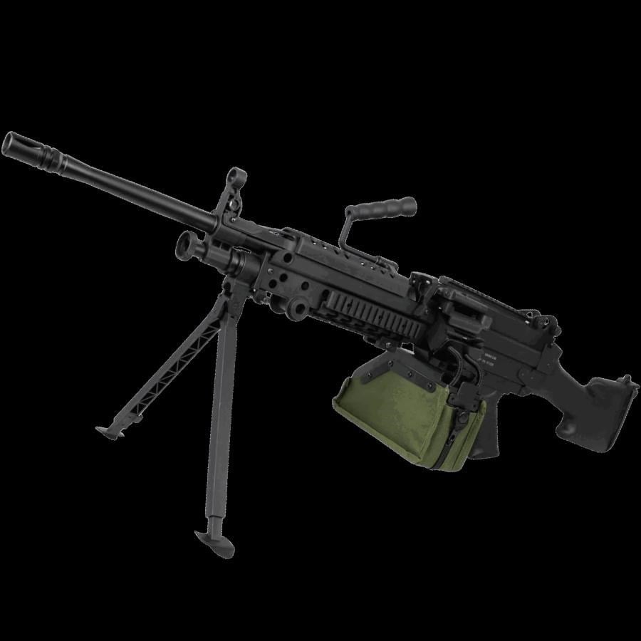 S&T FN M249 SAW E2 Airsoft AEG Tüfek Siyah Tambur Şarjörlü (STAEG103E2BS)