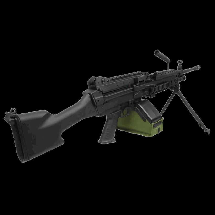 S&T FN M249 SAW E2 Airsoft AEG Tüfek Siyah Tambur Şarjörlü (STAEG103E2BS)