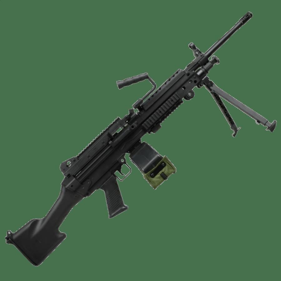 S&T FN M249 SAW E2 Airsoft AEG Tüfek Siyah Tambur Şarjörlü (STAEG103E2BS)