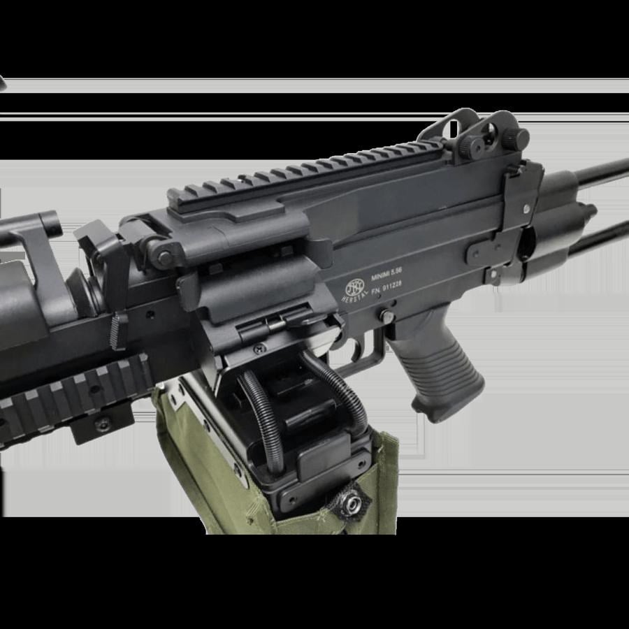 S&T FN M249 SAW E2 Airsoft AEG Tüfek Siyah Tambur Şarjörlü (STAEG103E2BS)