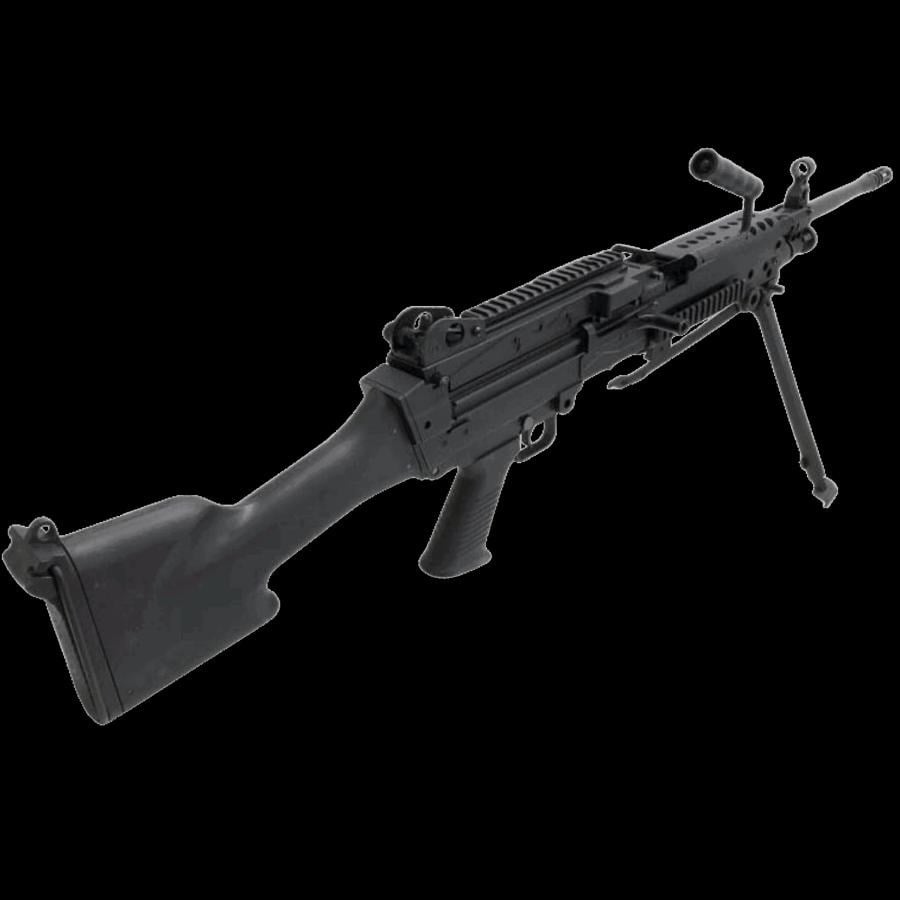 S&T FN M249 SAW E2 Airsoft AEG Tüfek Siyah Tambur Şarjörlü (STAEG103E2BS)