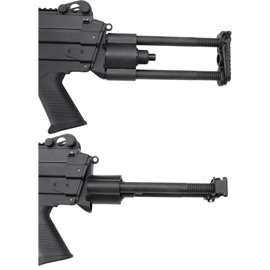 S&T M249 PARA Airsoft AEG Tüfek Siyah Tambur Şarjörlü (STAEG103PABS)