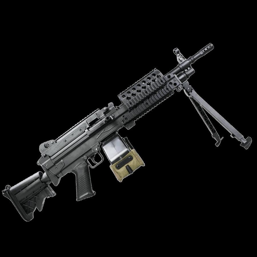S&T MK46 MOD0 Airsoft AEG Tüfek Siyah Tambur Şarjörlü (STAEG103M46BN)