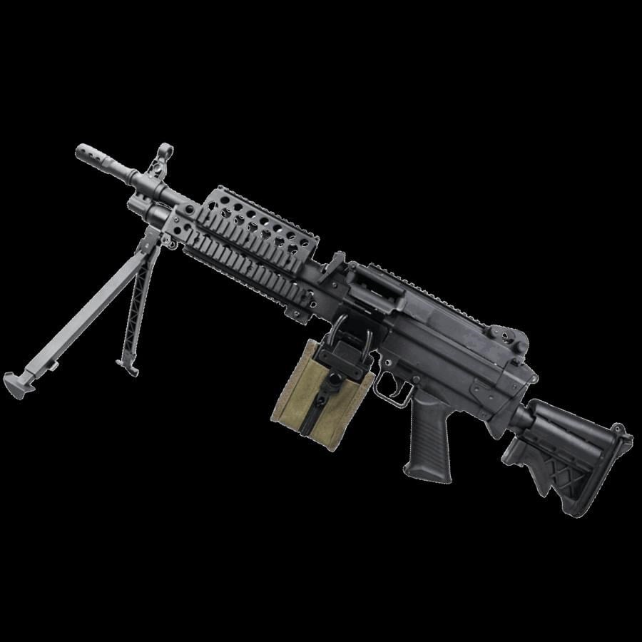 S&T MK46 MOD0 Airsoft AEG Tüfek Siyah Tambur Şarjörlü (STAEG103M46BN)