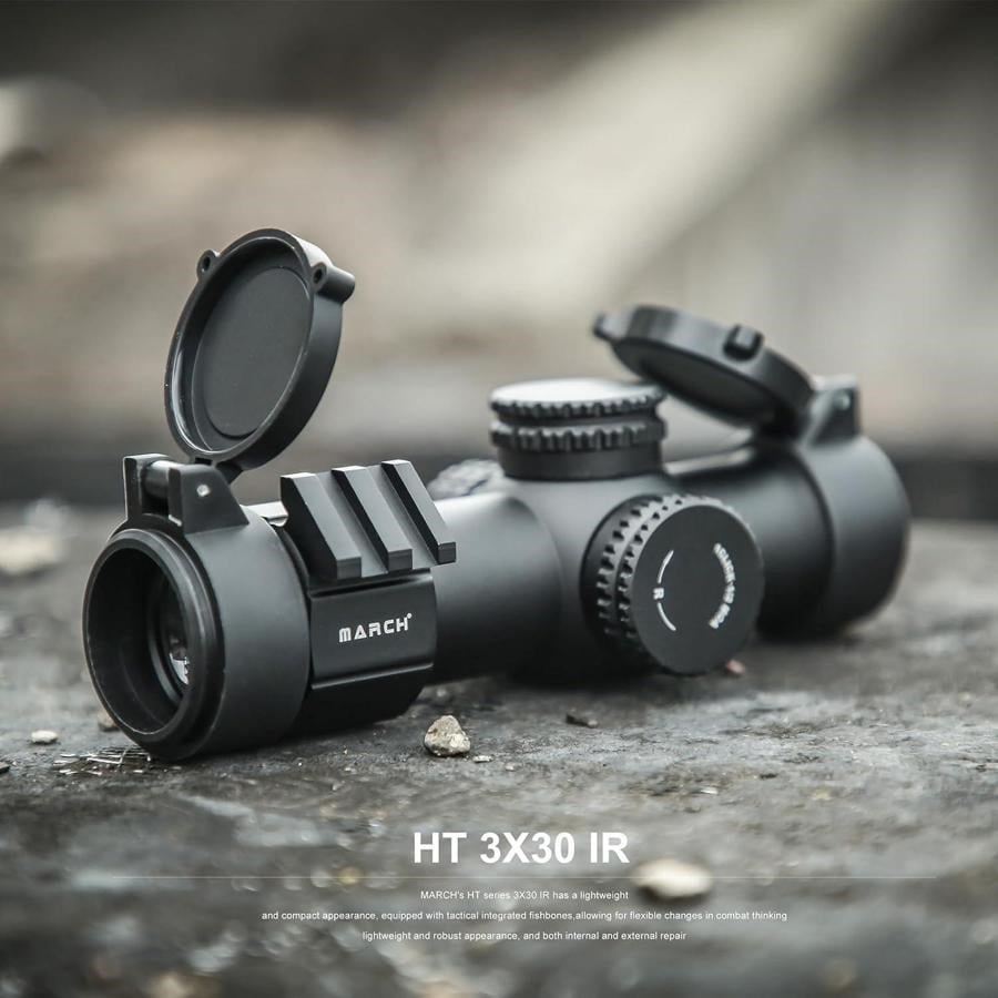 T-EAGLE MARCH 3x30IR 20mm Ray Montajlı Kısa Tüfek Dürbünü