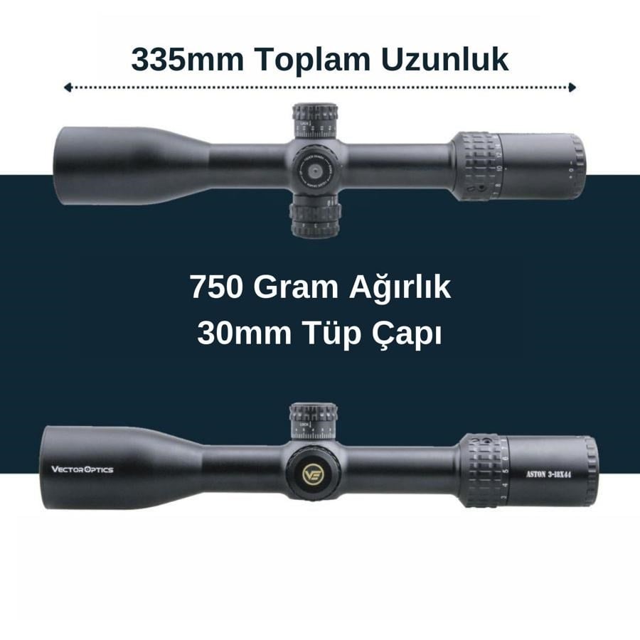 Vector Optics Aston 3-18x44 SFP Tüfek Dürbünü SCOL-23