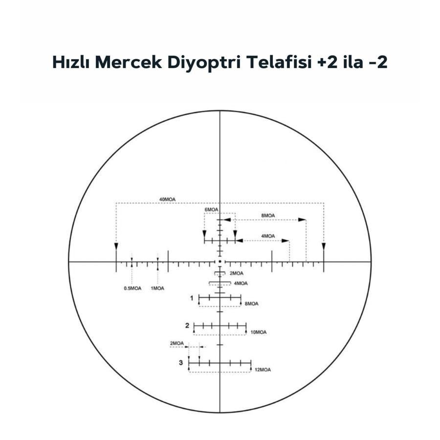 Vector Optics Everest 3-18x50SFP Gen II Tüfek Dürbünü SCOL-06II
