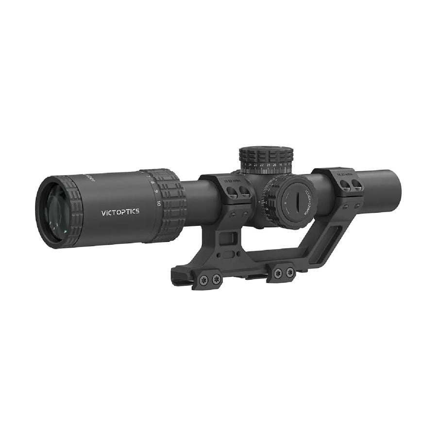 Victoptics S10 1-10x24i LPVO FIBER SFP Tüfek Dürbünü 1-Parçalı Extreme High Picatinny AR Montaj Kiti OPSL139
