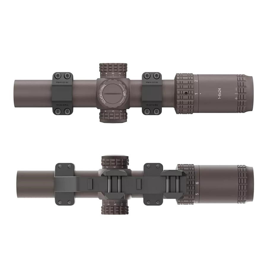 Victoptics S6 Combo Kit FDE | S6 1-6×24 LPVO SFP + Picatinny AR Mount (OPSL123)