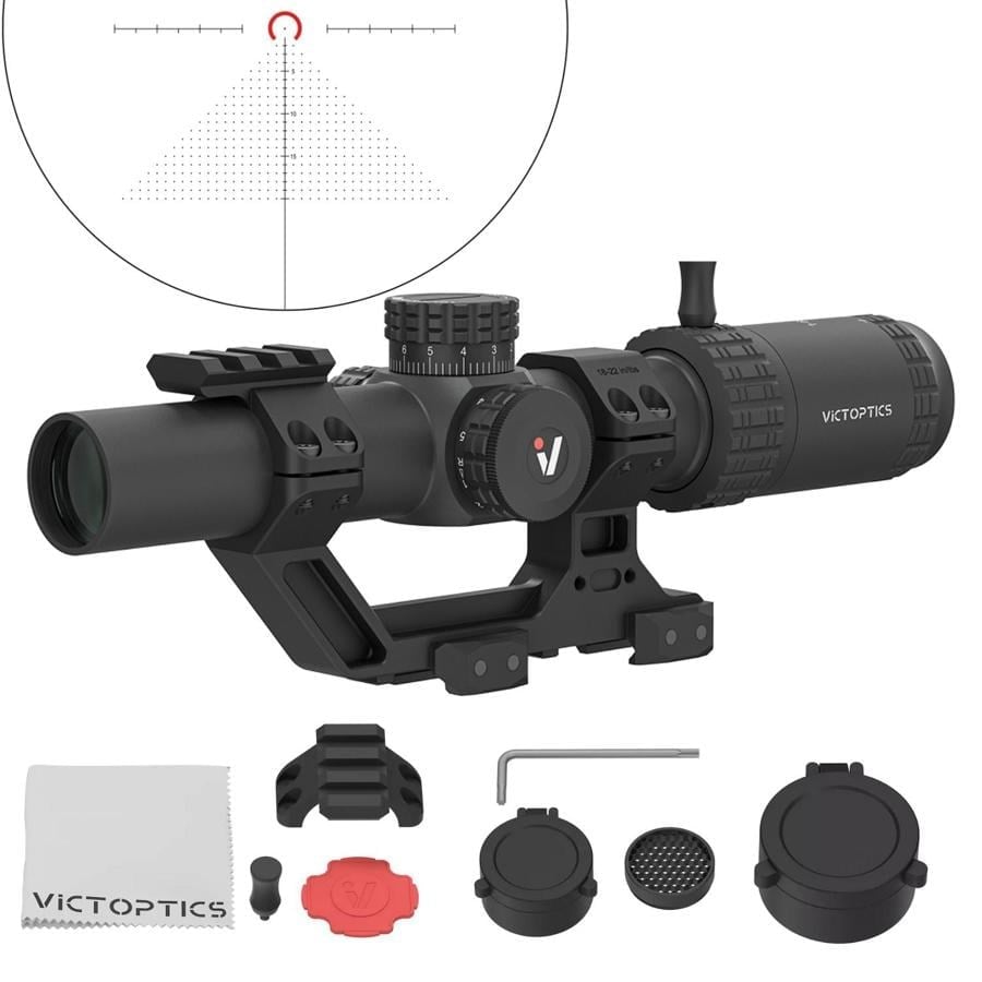 Victoptics S6 Combo Kit | S6 1-6×24 LPVO SFP Tüfek Dürbünü + Picatinny AR Montajı (OPSL122)