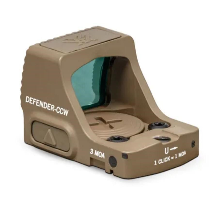 Vortex Defender-CCW 3 MOA RMSc/SMS Harekete Duyarlı Red Dot Nişangah Tan - DFCCW-MRD3-T