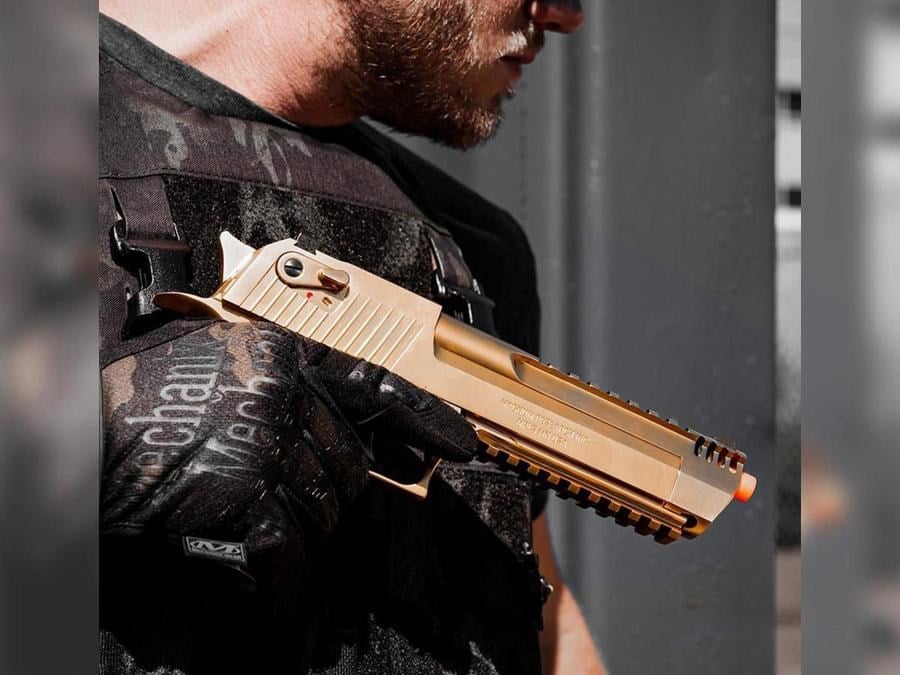 WE AW Desert Eagle L.50AE RAIL GOLD GBB Airsoft Tabanca - ALTIN