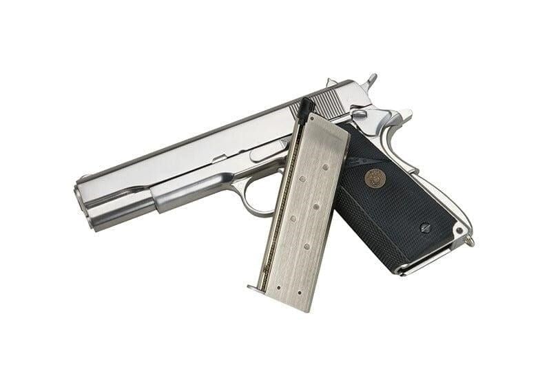 WE COLT 1911 A1 SILVER PRO GRIPS AIRSOFT TABANCA