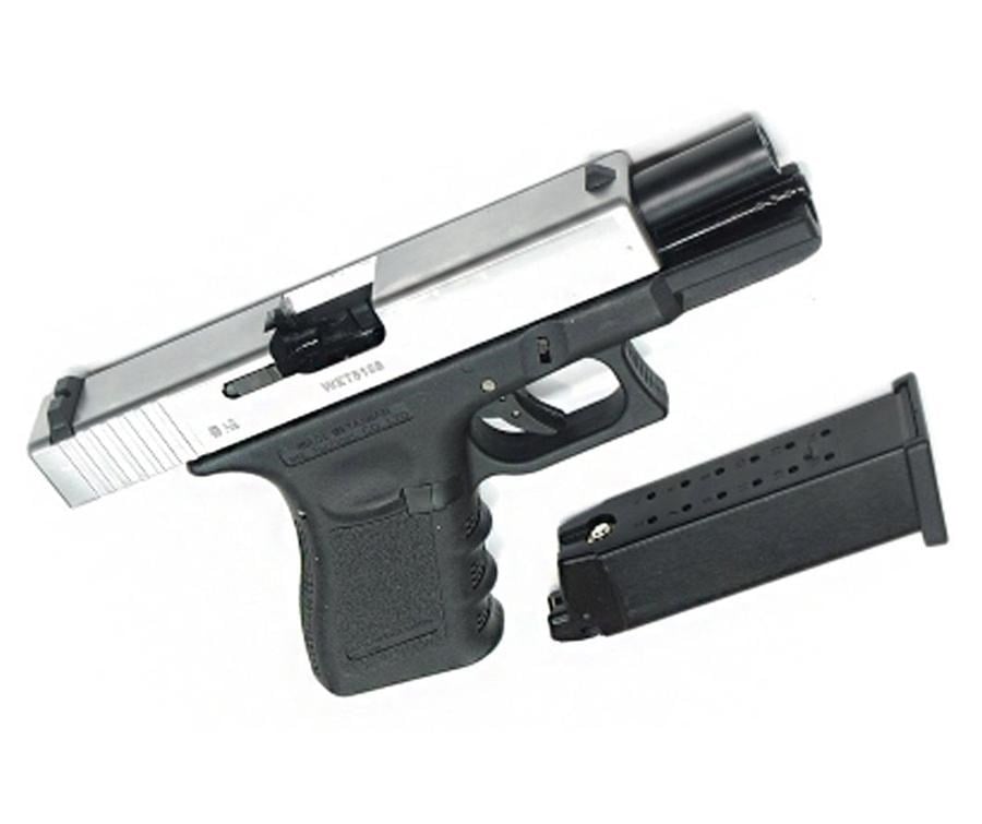 WE G19 GLOCK 19 GEN3 SILVER GBB AIRSOFT TABANCA