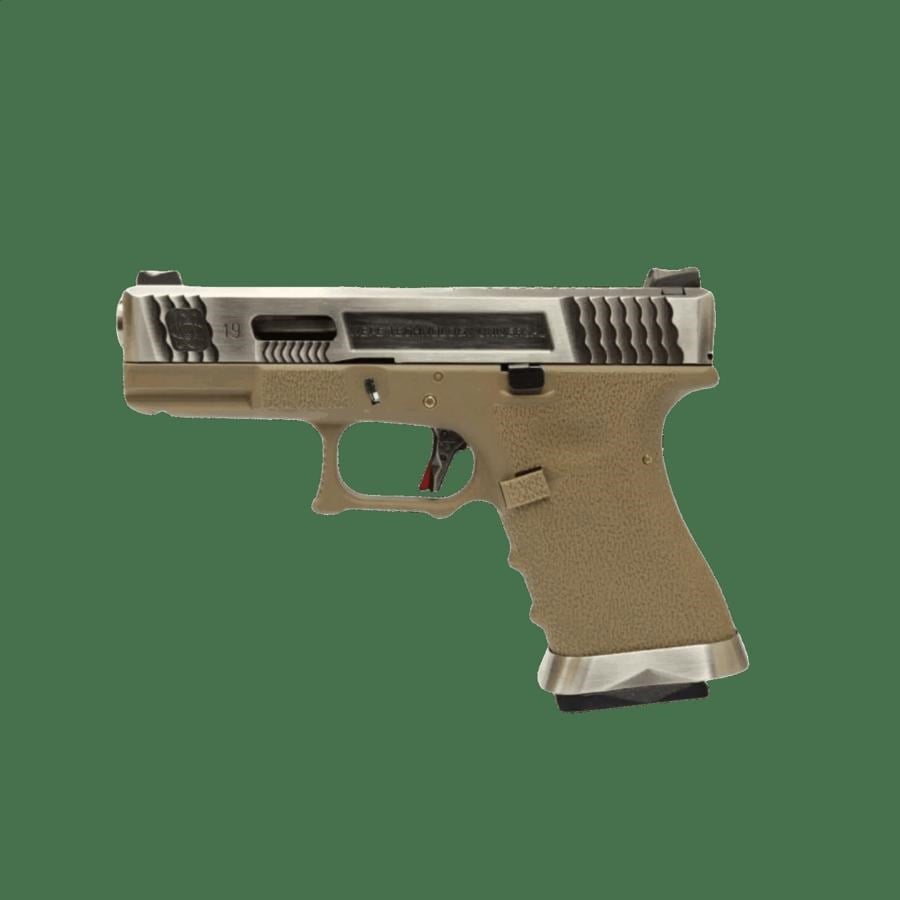 We G19 T8 GBB Aırsoft Tabanca Seti-Tan