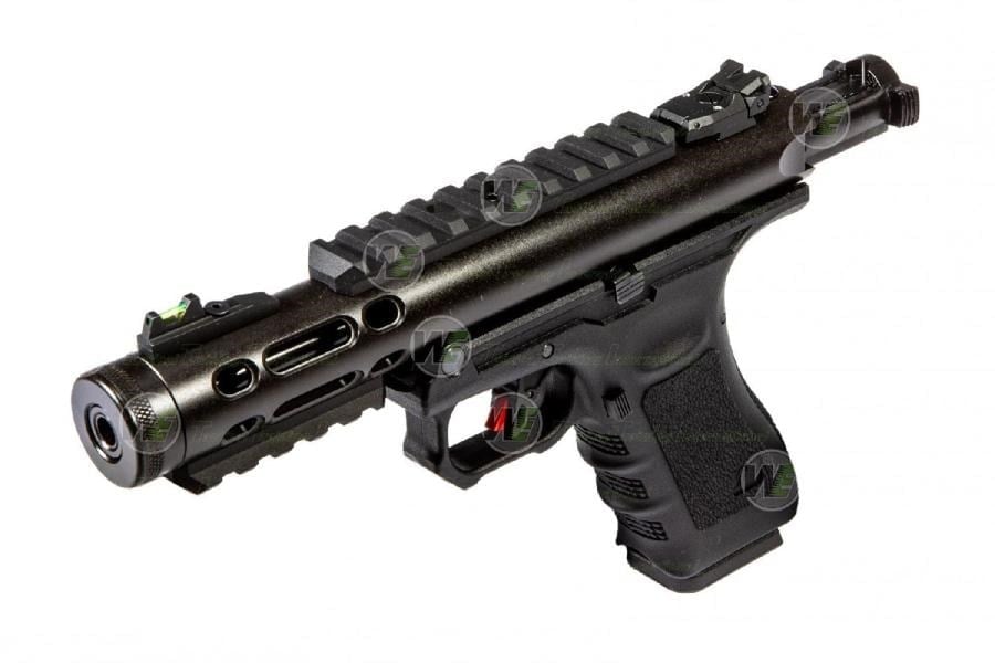 WE GALAXY BK Glock/Ruger Hybrid Black GBB Airsoft Tabanca