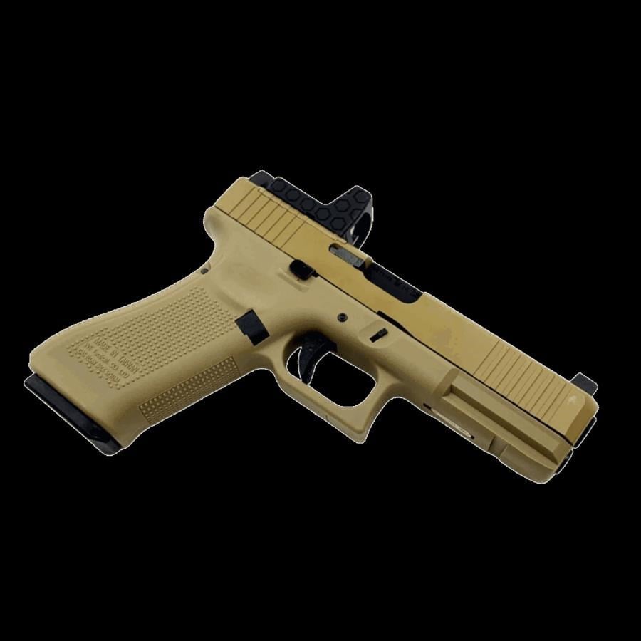 WE GLOCK G17 TAN GEN5 MOS RMR Ayaklı GBB Airsoft Tabanca Seti