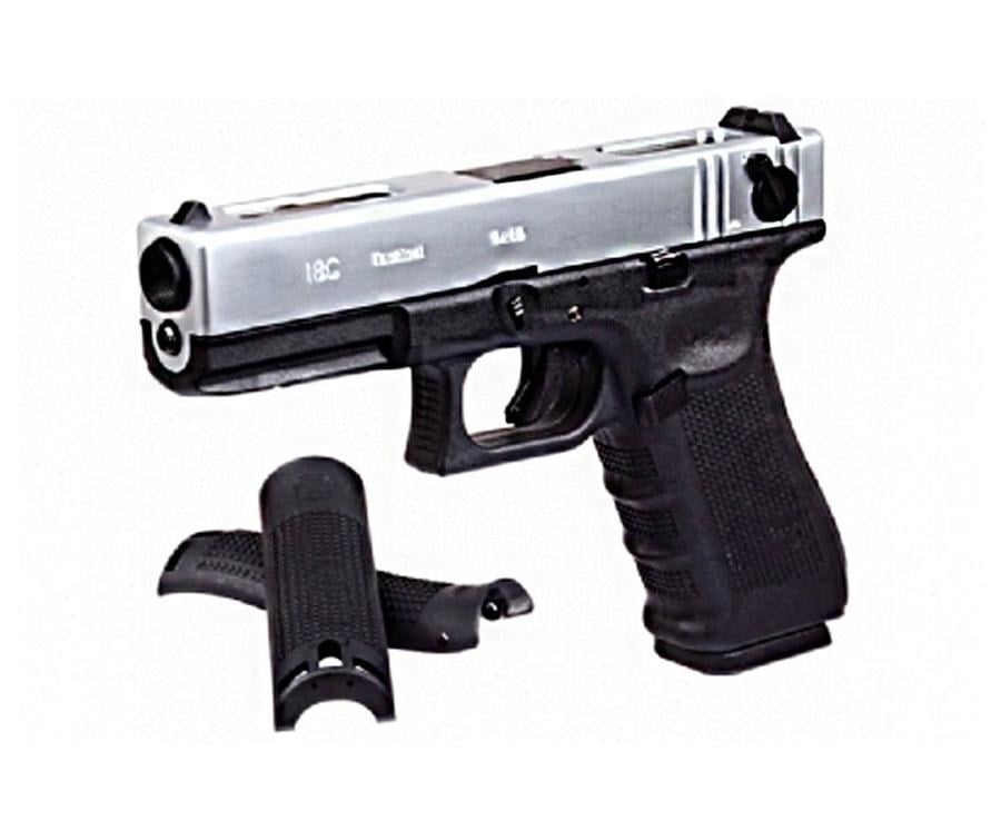 WE GLOCK G18C Gen4 Silver Airsoft Tabanca