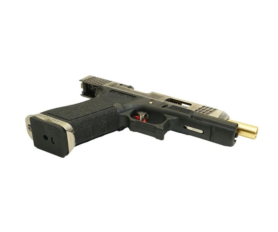 WE Glock G34 T3 GBB Airsoft Tabanca SV Kızak / GOLD Namlu /  BK Gövde