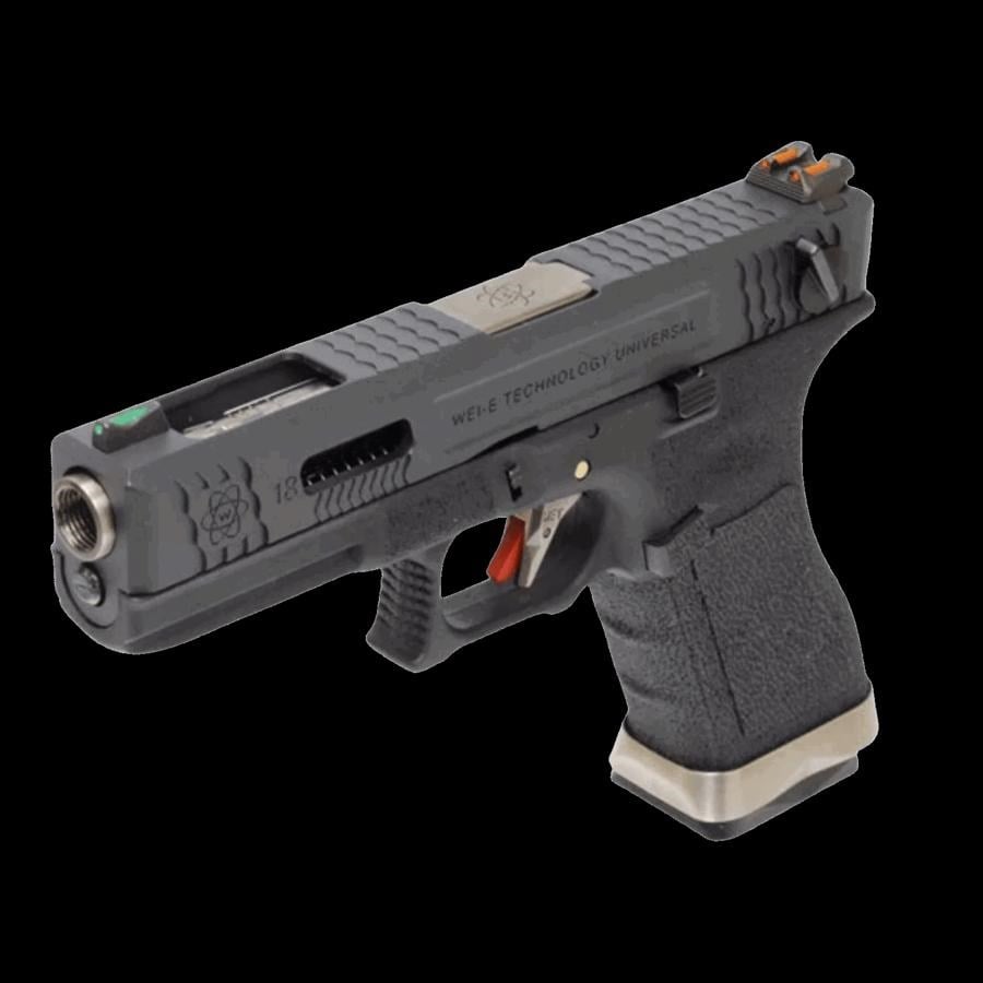 WE GLOCK18 G18 FullAuto T5 GBB Airsoft Tabanca Seti