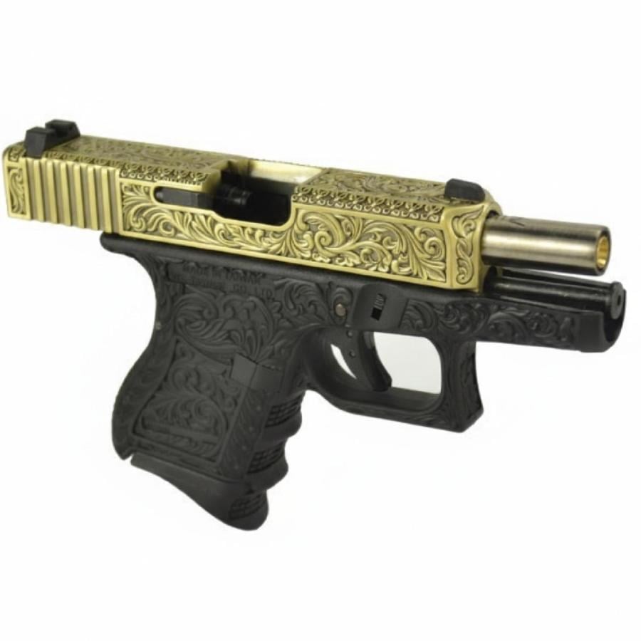WE Glock26 G26 ETCHED IVORY Bronze SE Gravürlü Glock Airsoft Tabanca