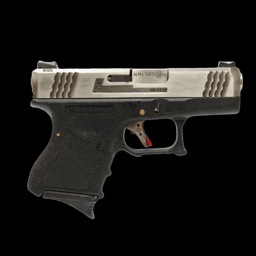 WE GLOCK26 G26 FullAuto T7 GBB Airsoft Tabanca Seti-Silver