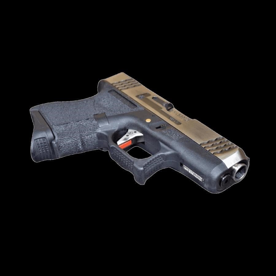 WE GLOCK26 G26 FullAuto T7 GBB Airsoft Tabanca Seti-Silver