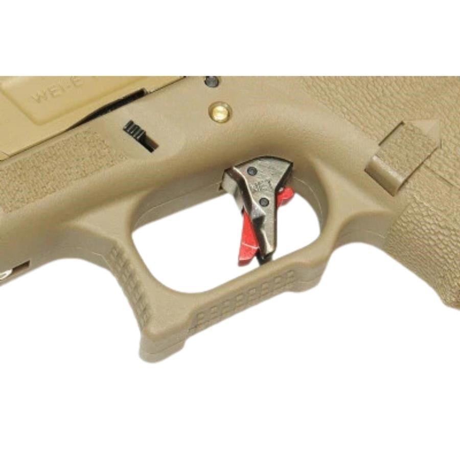 WE Glock34 G34 T10 GBB Airsoft Tabanca TAN Kızak / Silver Namlu /  TAN Gövde