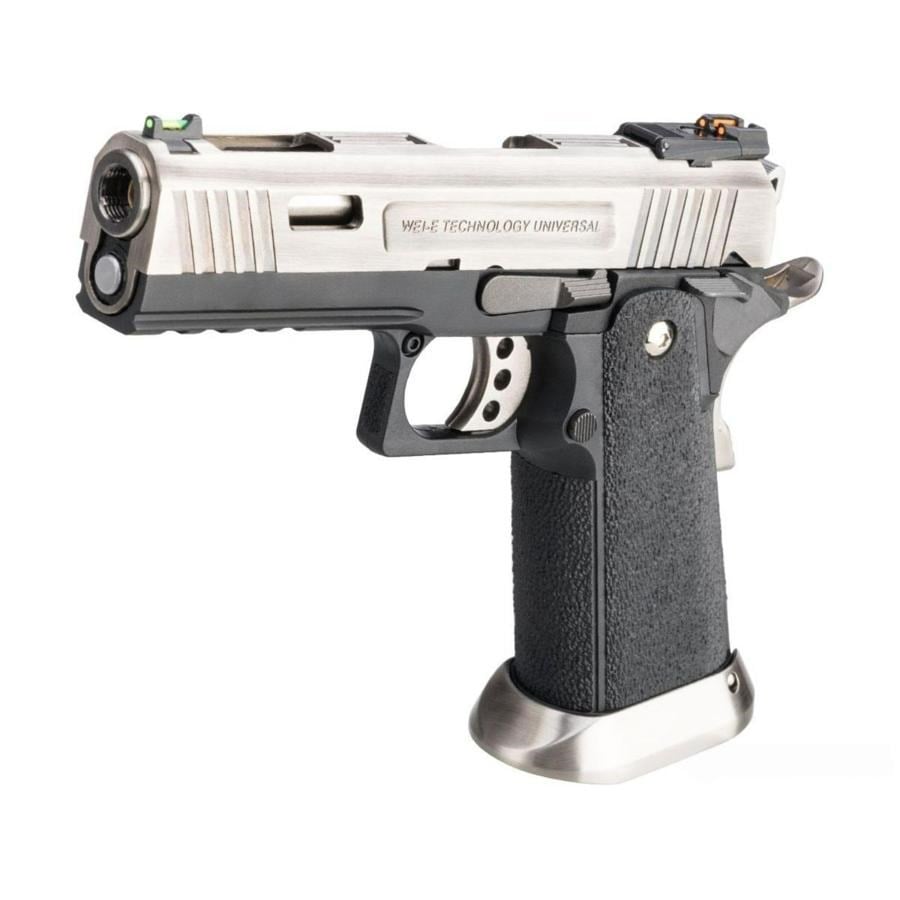 WE Hi-Capa 4.3'' ALL Silver GBB Airsoft Tabanca