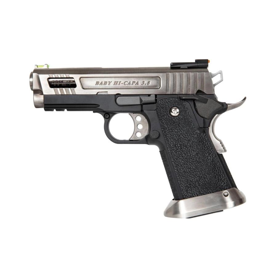 WE Hi-Capa Brontosaurus 3.8'' Silver GBB Airsoft Tabanca