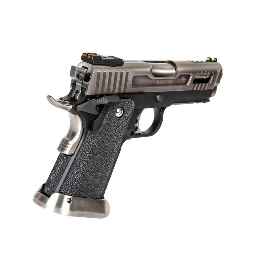 WE Hi-Capa Brontosaurus 3.8'' Silver GBB Airsoft Tabanca