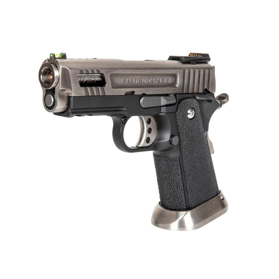 WE Hi-Capa Brontosaurus 3.8'' Silver GBB Airsoft Tabanca