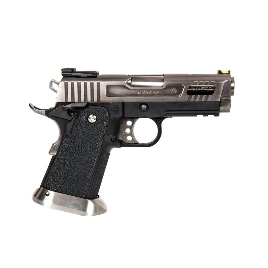 WE Hi-Capa Brontosaurus 3.8'' Silver GBB Airsoft Tabanca