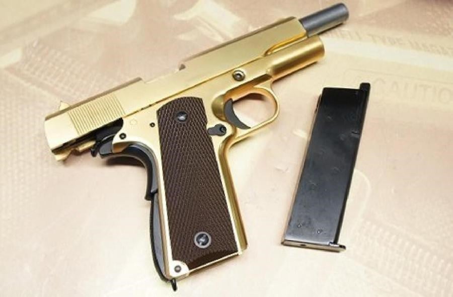 WE M1911 FULL METAL-24K Gold Plated Altın Kaplı Airsoft Tabanca (WE-E007A)