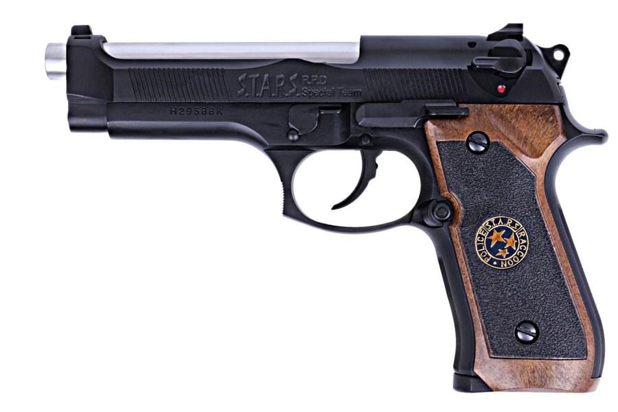 WE Samurai Edge M9 Siyah Ağaç Kabzalı GBB Airsoft Tabanca
