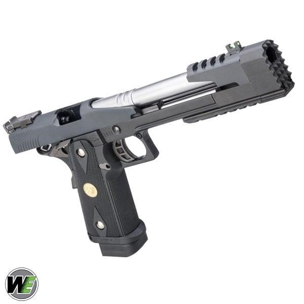 WE-Tech Competition Series ''Xcelerator Dragon'' Hi-CAPA GBB Airsoft Tabanca - Uzun Namlu/Siyah/madalyon Kabza